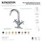 Kingston Brass TwoHandle Bathroom Faucet with Push PopUp, Polished Nickel LS845JXPN - alternate 2